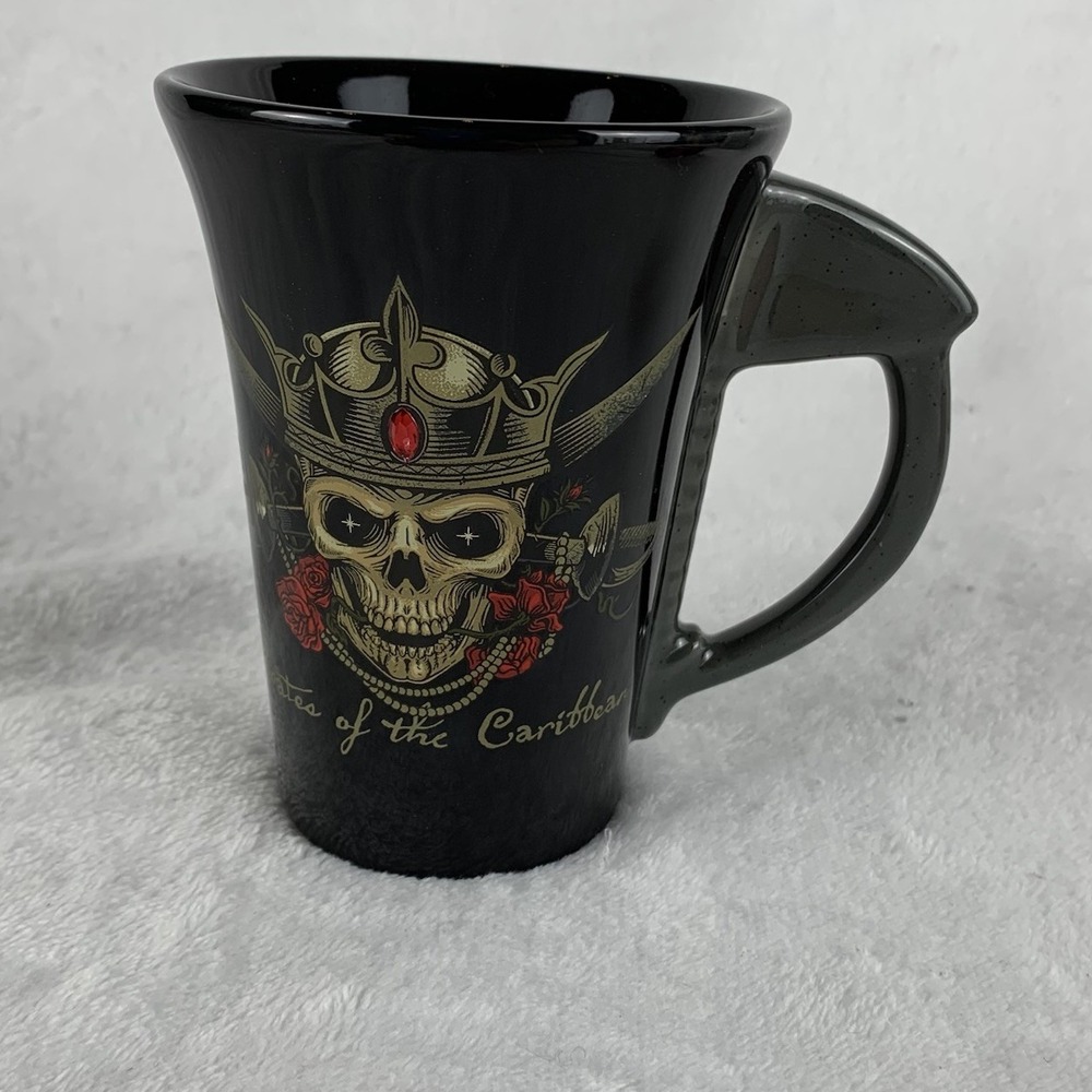Disney Parks Pirates of Caribbean Coffee Mug Cup 3D Gem Authentic Original